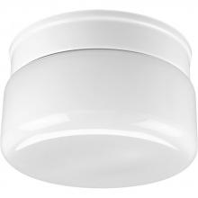 Progress P3518-30 - Two-Light White Glass 8-3/4&#34; Close-to-Ceiling