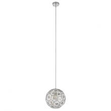 Eglo 205637A - 1 LT Pendant w/ Chrome Finish & Geometric Shaped Chrome Shade