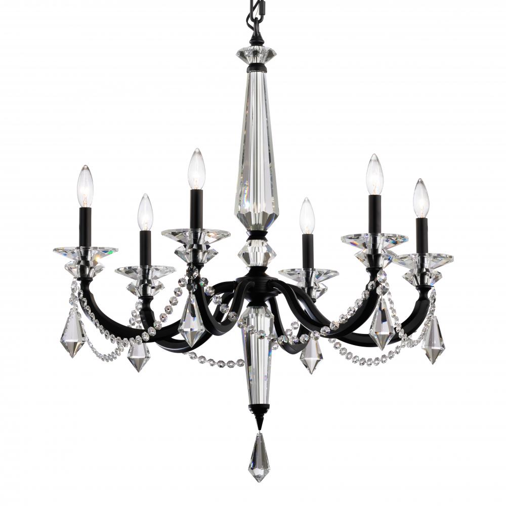 Verona 6 Light 120V Chandelier in Etruscan Gold with Radiance Crystal