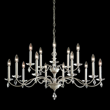 Schonbek 1870 MD1015N-48H - Modique 15 Light 120V Chandelier in Antique Silver with Clear Heritage Handcut Crystal