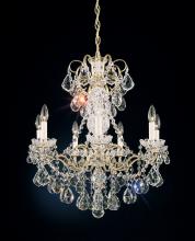 Schonbek 1870 3656-22R - New Orleans 7 Light 120V Chandelier in Heirloom Gold with Radiance Crystal