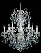 Schonbek 1870 3657-76H - New Orleans 10 Light 120V Chandelier in Heirloom Bronze with Clear Heritage Handcut Crystal