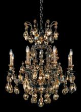 Schonbek 1870 3771-51 - Renaissance 9 Light 120V Chandelier in Black with Clear Heritage Handcut Crystal