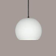 A-19 P1601-1LEDE26-CSTF-BCC - Bonaire Pendant: Custom Finish or Color Match (E26 Base Dimmable LED (Bulb included)) (Black Cord & 