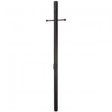 Craftmade Z8994-TB - 84&#34; Fluted Direct Burial Post w/ Photocell & Convenience Outlet in Textured Black