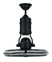 Craftmade BW321FB3 - 18&#34; Bellows III Indoor/Outdoor (Damp) in Flat Black w/ Flat Black Blades