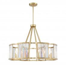 Crystorama DAR-1018-DT - Darcy 8 Light Distressed Twilight Chandelier