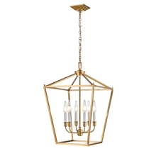 DVI DVP30148MF+BR - Lundy&#39;s Lane 6 Light Foyer