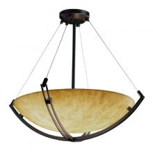 Justice Design Group CLD-9724-35-DBRZ - 36&#34; Pendant Bowl w/ Crossbar