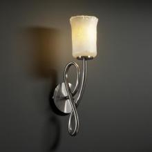 Justice Design Group GLA-8911-16-WHTW-MBLK - Capellini 1-Light Wall Sconce