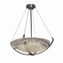 Justice Design Group GLA-9722-35-LACE-NCKL - 24&#34; Pendant Bowl w/ Crossbar