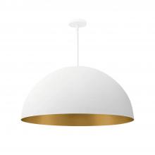 Justice Design Group NSH-9843-MTGD - Elias 32&#34; 6-Light Dome Pendant