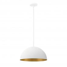 Justice Design Group NSH-9845-MTGD - Elias 14&#34; 1-Light Dome Pendant