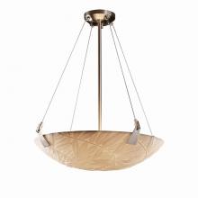 Justice Design Group PNA-9642-35-BMBO-NCKL - 24&#34; Pendant Bowl w/ Tapered Clips