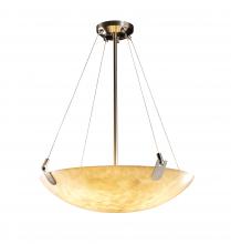 Justice Design Group CLD-9622-35-NCKL-LED5-5000 - 24&#34; LED Pendant Bowl w/ U-Clips