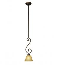 Mariana 200190 - One Light Oil Rubbed Bronze Down Mini Pendant