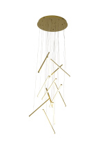 Bethel International LTY02C24BR - Brass LED Chandelier