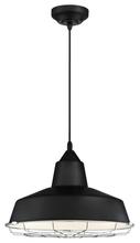 Westinghouse 6104900 - LED Pendant Black Finish Chrome Cage