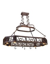 Santangelo Lighting & Design CH-SPNSHKSPTRCK - Spanish Oaks Pot Rack
