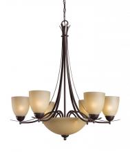 Woodbridge 12182-MAB - Bronze Up Chandelier