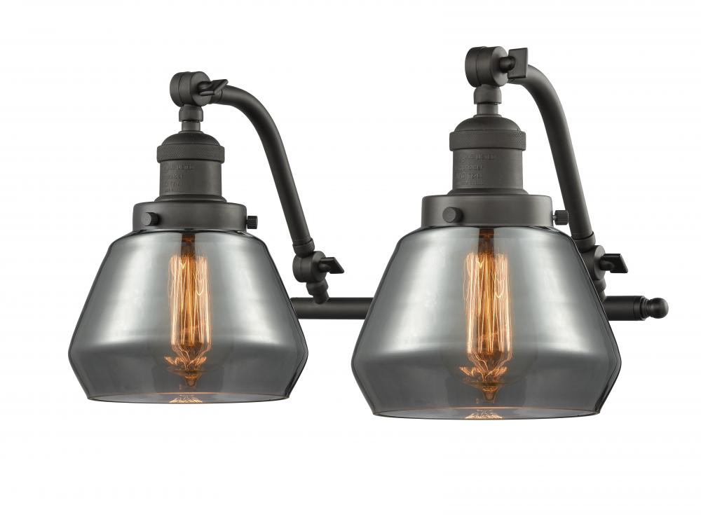 Fulton - 2 Light - 18 inch - Oil Rubbed Bronze - Adjustable Bath Vanity Light