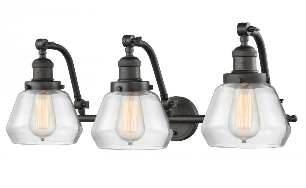 Fulton - 3 Light - 28 inch - Oil Rubbed Bronze - Adjustable Bath Vanity Light