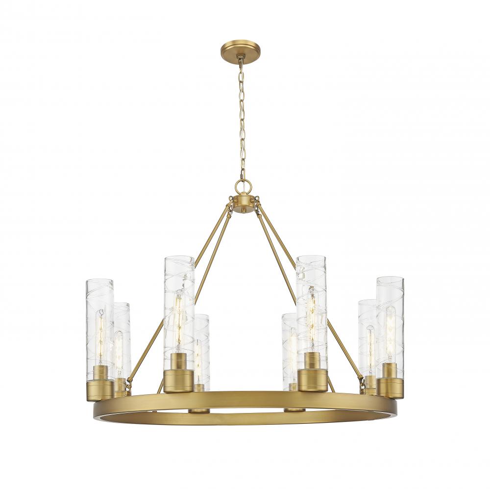Boreas - 6 Light - 36 inch - Brushed Brass - Chandelier