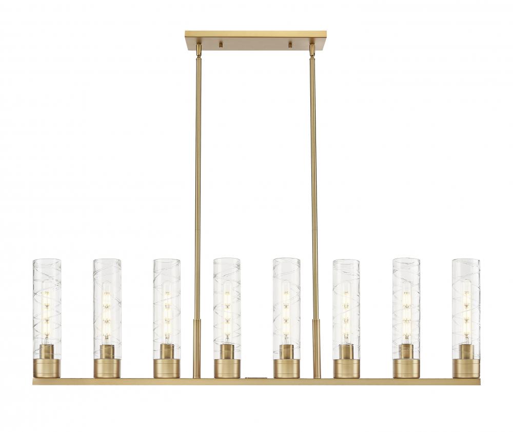 Boreas - 6 Light - 48 inch - Brushed Brass - Linear Pendant