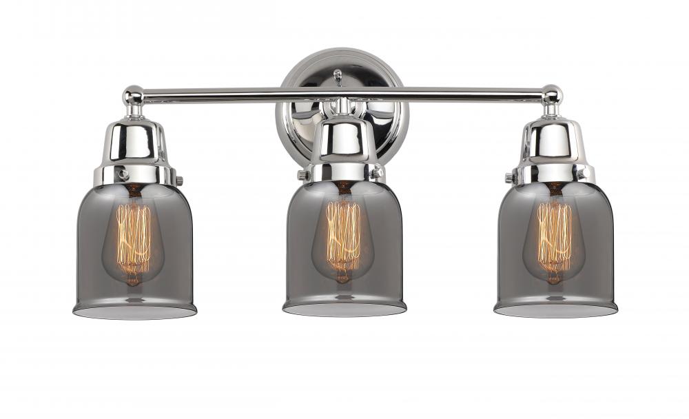 Bell - 3 Light - 21 inch - Polished Chrome - Bath Vanity Light
