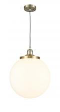 Innovations Lighting 201C-AB-G201-14 - Beacon - 1 Light - 14 inch - Antique Brass - Cord hung - Mini Pendant