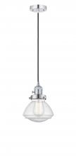 Innovations Lighting 201CSW-PC-G324 - Olean - 1 Light - 7 inch - Polished Chrome - Cord hung - Mini Pendant