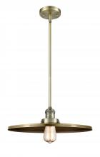 Innovations Lighting 201S-AB-MFR-AB-16-LED - Appalachian - 1 Light - 16 inch - Antique Brass - Stem Hung - Mini Pendant