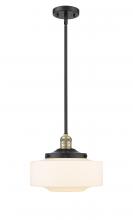 Innovations Lighting 201S-BAB-G691-12 - Bridgeton - 1 Light - 12 inch - Black Antique Brass - Stem Hung - Mini Pendant