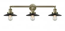 Innovations Lighting 205-AB-M6-LED - Railroad - 3 Light - 32 inch - Antique Brass - Bath Vanity Light