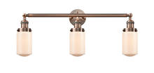 Innovations Lighting 205-AC-G311 - Dover - 3 Light - 31 inch - Antique Copper - Bath Vanity Light