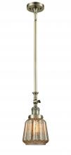 Innovations Lighting 206-AB-G146-LED - Chatham - 1 Light - 7 inch - Antique Brass - Stem Hung - Adjustable Mini Pendant