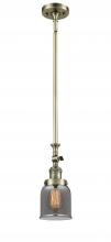 Innovations Lighting 206-AB-G53-LED - Bell - 1 Light - 5 inch - Antique Brass - Stem Hung - Adjustable Mini Pendant