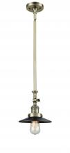 Innovations Lighting 206-AB-M6-LED - Railroad - 1 Light - 8 inch - Antique Brass - Stem Hung - Adjustable Mini Pendant