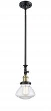 Innovations Lighting 206-BAB-G322 - Olean - 1 Light - 7 inch - Black Antique Brass - Stem Hung - Mini Pendant