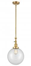 Innovations Lighting 206-SG-G202-10 - Beacon - 1 Light - 10 inch - Satin Gold - Stem Hung - Mini Pendant