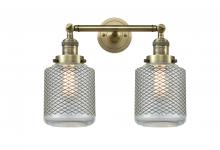 Innovations Lighting 208-AB-G262-LED - Stanton - 2 Light - 16 inch - Antique Brass - Adjustable Bath Vanity Light
