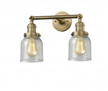 Innovations Lighting 208-BB-G54 - Bell - 2 Light - 16 inch - Brushed Brass - Bath Vanity Light
