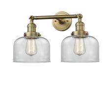 Innovations Lighting 208-BB-G72 - Bell - 2 Light - 19 inch - Brushed Brass - Bath Vanity Light