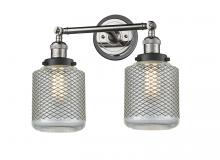 Innovations Lighting 208BP-PNBK-G262 - Stanton - 2 Light - 16 inch - Polished Nickel - Adjustable Bath Vanity Light