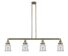 Innovations Lighting 214-AB-G182-LED - Canton - 4 Light - 51 inch - Antique Brass - Stem Hung - Adjustable Island Light