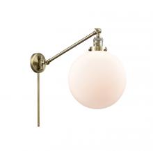 Innovations Lighting 237-AB-G201-12-LED - Beacon - 1 Light - 12 inch - Antique Brass -Adjustable Swing Arm
