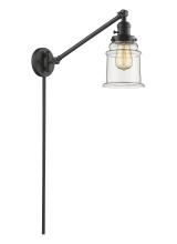 Innovations Lighting 237-OB-G182-LED - Canton - 1 Light - 8 inch - Oil Rubbed Bronze -Adjustable Swing Arm