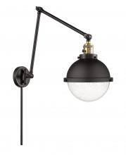 Innovations Lighting 238-BAB-HFS-84-BK-LED - Hampden - 1 Light - 9 inch - Black Antique Brass -Adjustable Swing Arm