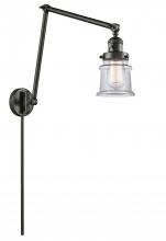 Innovations Lighting 238-OB-G182S-LED - Canton - 1 Light - 8 inch - Oil Rubbed Bronze -Adjustable Swing Arm