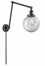 Innovations Lighting 238-OB-G202-8 - Beacon - 1 Light - 8 inch - Oil Rubbed Bronze - Swing Arm